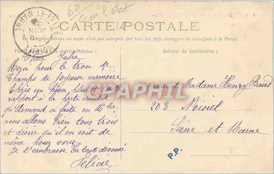 Compiegne — Hôtel de Ville — Place — Wydawnictwo Nouvelles Galeries — Rewers