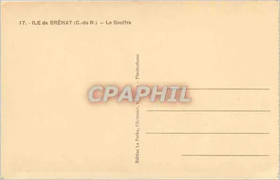 Ilha de Bréhat (C.-du-N) — O Gouffre — Edição Le Parbu, l'Arconest, Plontbazlanec — Verso