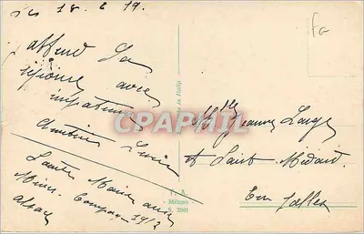 Fougères à quatre feuilles — ilustração — T.A. Milano S. 2001 — Verso