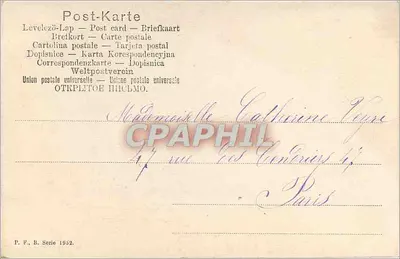 Mała dziewczynka w stroju epoki — Dobry przypomnienie Lucie — P.F. B. Série 1952 — Rewers