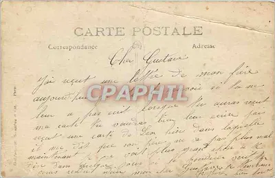 Grupa rodzinnna przed kamienicą — wydawca: Gravure & Phototypie, Nogent-sur-Oise — Rewers