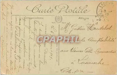 Compiègne — Zamek — Frontowa część prowadząca do Parku — LL — Rewers