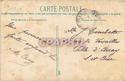Biarritz Artistiek - De rots van de Maagd — Collectie Gorce, fot., uitg., Talence (Gironde) — Achterkant