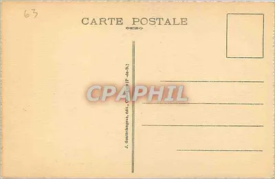 La Bourboule — Ogólny widok z Charlannes — J. Gouttibanges wyd. — Rewers