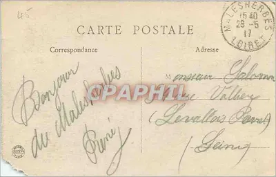 Malesherbes — L'Essonne au Pont du Couvent — Ch. B. — Rewers