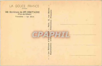 O Dik de Verrières (poids St-Nectaire) — vista panorâmica — Les Éditions d'Art XVON, Paris — Verso