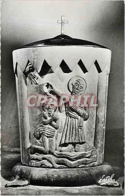 जर्मिनी-देस-प्रेस के चर्च — बाप्तिस्मा के खूंटा (11वीं शताब्दी) — एडिशन्स लावेल & लावेल, पेरिस