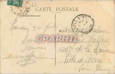 Castelo de Randan (Fachada) — Bisard-Montagnon, Buraliste — Verso