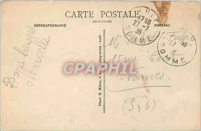 Onival (Somme) - Panorama — Fot. H. Milan, 9, Rue Quinquerue - Ault — Verso