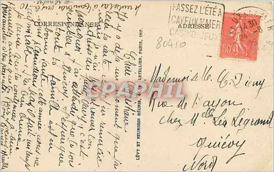 CAYEUX-SUR-MER — O Casino — LL — Verso