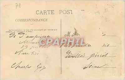 Dampierre (S.-et-O.) — O Castelo — Gautrot, editor, Chévenan — Verso