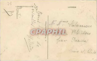 Versailles — O Parque — O Bassin do Carro de Apolo — A.P. — Verso
