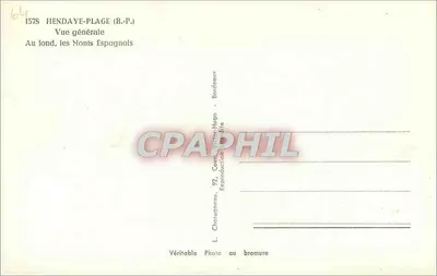 Hendaye-Plage (B.P.) — Vista geral — L. Chateauneuf — Verso