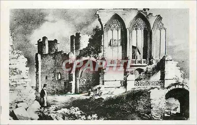 Bourbon-l'Archambault — Vestígios da Santa Capela, lado sul — Edição Philippe Bernard