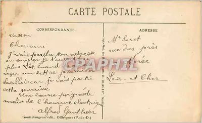 Clermont-Ferrand — Katedra — G. d'O. n°452 — Rewers