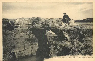 SAINT-PALAIS-sur-MER - A Ponte do Diabo — editor G. Arnaud, Nantes, n° 152