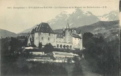 Uriage-les-Bains — O Castelo e o Massif de Belledonne — E.R.