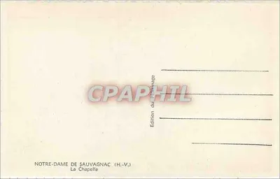 Notre-Dame de Sauvagnac — Kaplica — Wydawnictwo H.-V. — Rewers