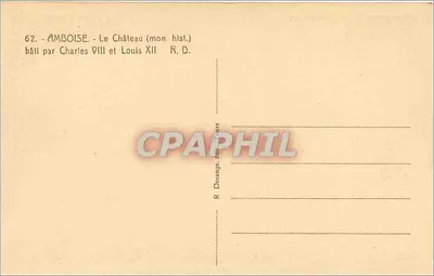 Amboise - Zamek (mon hist.) - zbudowany przez Karola VIII i Ludwika XII — Rewers