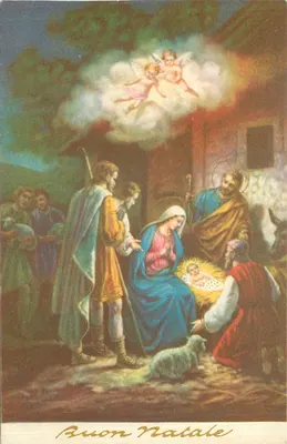 Natividade — cena da nascimento do Cristo — editor desconhecido, n° de série 502