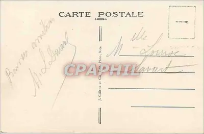 Monte-Carlo — Jardins — Montée de la Gare — J. Gilletta et Cie, Nice, n° 862 — Verso