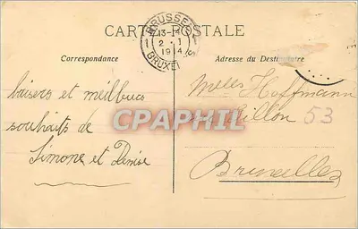 Meisje met een bos lilac — Vaderlandse herinneringen — Marons, n°659 — Achterkant