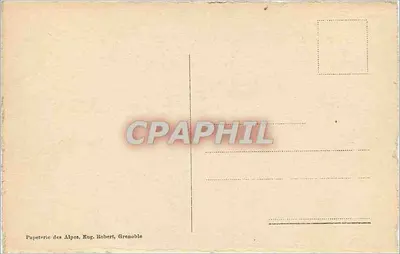 Dauphiné — a Torre Sans-Venin e o Moucherotte — Papeterie des Alpes, Eug. Robert, Grenoble — Verso