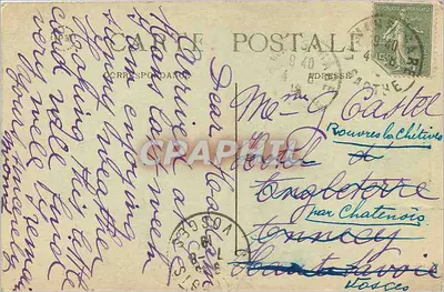 Le Mans — Katedra, widok z Placu Jacobinów — Wydawca nieznany, nr 11 — Rewers