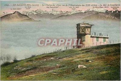 O Salève (Alta Saboia) — Vista da cadeia dos Alpes a partir da Observatórios dos Treze Árvores — editor L. Fauraz