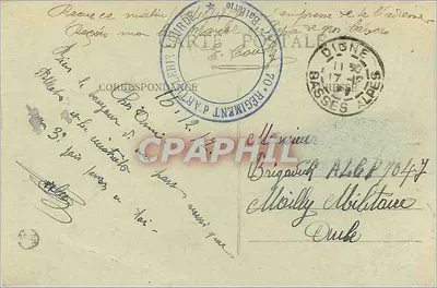 Grenoble — Vista geral e o Massif do Moucherotte — E.R. n°378 — Verso