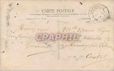 Jeune femme en robe de style 1900 — tenant un bouquet et un panier de fleurs — éditeur F.X. n°184 — Verso