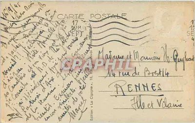 Marseille — La Canebière — Édition « La Cigogne » — Rewers