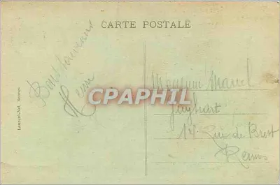 O MONT-ST-MICHEL - Lado Leste — 190. Torres Béatrix, Basse, Boucle, Bastion do Leste e Torre do Norte — editor Laurent-Nel, Rennes — Verso