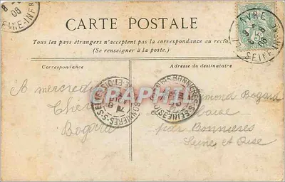 Le Havre - A praça Gambetta — editor RF, n°18 — Verso
