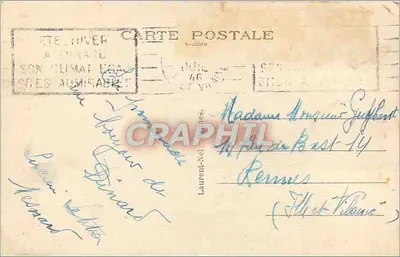 Dinard — Przystań przy niskiej wodzie — naprzeciwko Saint-Malo — Loïc — Rewers