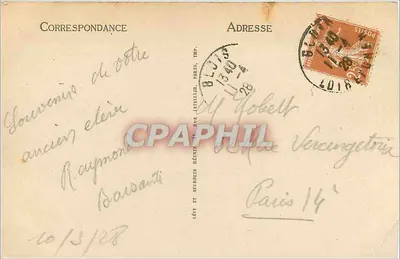 Blois — El Puente sobre la Loira — LL — Reverso