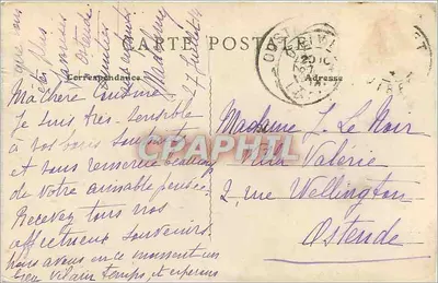 Alrededor de Orléans – Olivet – Bordes del Loiret – Un puente rústico — Reverso