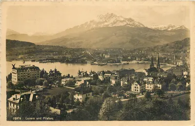 Lucerna e Pilatus — vista panorâmica — Zillertalstätte 834, 18874