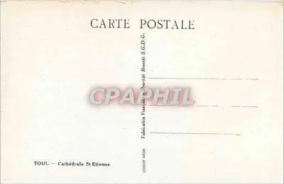 Toul — Katedra Świętego Etienne — Wydawca S.G.D.G. Bretele — Rewers