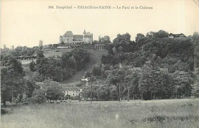 Uriage-les-Bains — O Parque e o Castelo — P. GAUDE, Grenoble