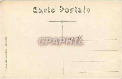 Uriage-les-Bains — O Parque e o Castelo — P. GAUDE, Grenoble — Verso