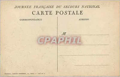 O leão e o galo — Surand 1915 — Edição Devamez, Paris — Verso