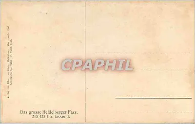 Duży cypel heidelberski — 212 422 litrów — wydawca König, Heidelberg, nr 2400 — Rewers
