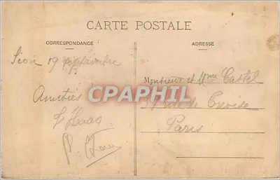 Sion - Vista tirada das Rochas do Saut de la Pucelle — Mlle Dolacru, editora — Verso