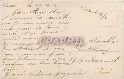 Młoda kobieta w pelerynie — Wesołych Świąt — REX 4526 — Rewers