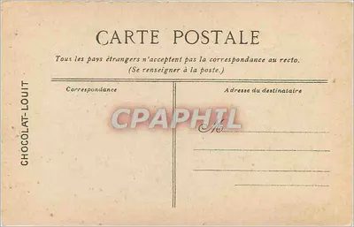 Versailles - Museum des Grand Trianon, Bett von Napoleon I — Verlag Chocolat-Louit, n°78 — Rückseite