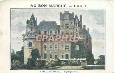 Castelo de Brissac — Facha principal — Au Bon Marché, Paris.