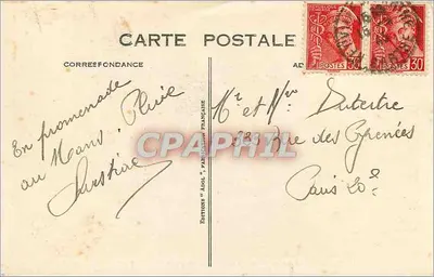 LE MANS — As margens da Sarthe e ruínas galorromanas perto do Ponte em X — Verso