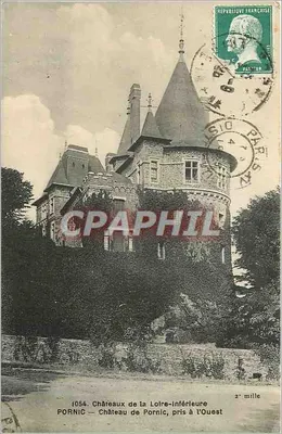 Pornic — Castelo de Pornic, captado do Oeste — F. Copeau, Imp. Edit. Names