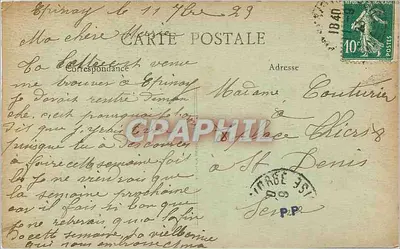 Épinay-sur-Orge — Castelo de Sillery — A Grotte — Edição de l'Orge, A. Thévenier, Savigny — 459 — Verso